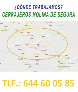 ¿ en que zonas de Molina de Segura trabajamos ?